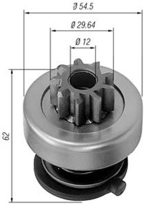 MAGNETI MARELLI Hammastrummel,starter 940113020167